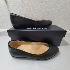 Naturalizer Vivienne Black Leather Ballet Flats Size 7